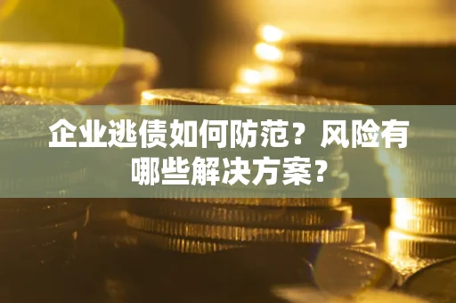 武汉企业逃债如何防范？风险有哪些解决方案？