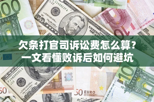 武汉欠条打官司诉讼费怎么算？一文看懂败诉后如何避坑