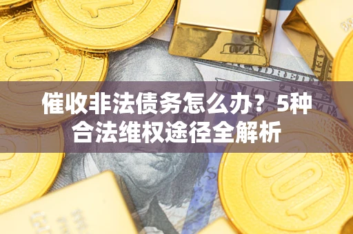 武汉催收非法债务怎么办？5种合法维权途径全解析