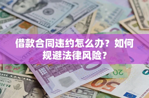 武汉借款合同违约怎么办？如何规避法律风险？